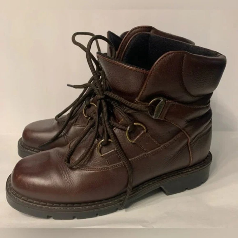 Sorel- size 9 Wide vintage brown leather thick soles